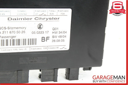 03-11 Mercedes CLS500 E350 GL450 Front Right Seat Control Controller Module OEM