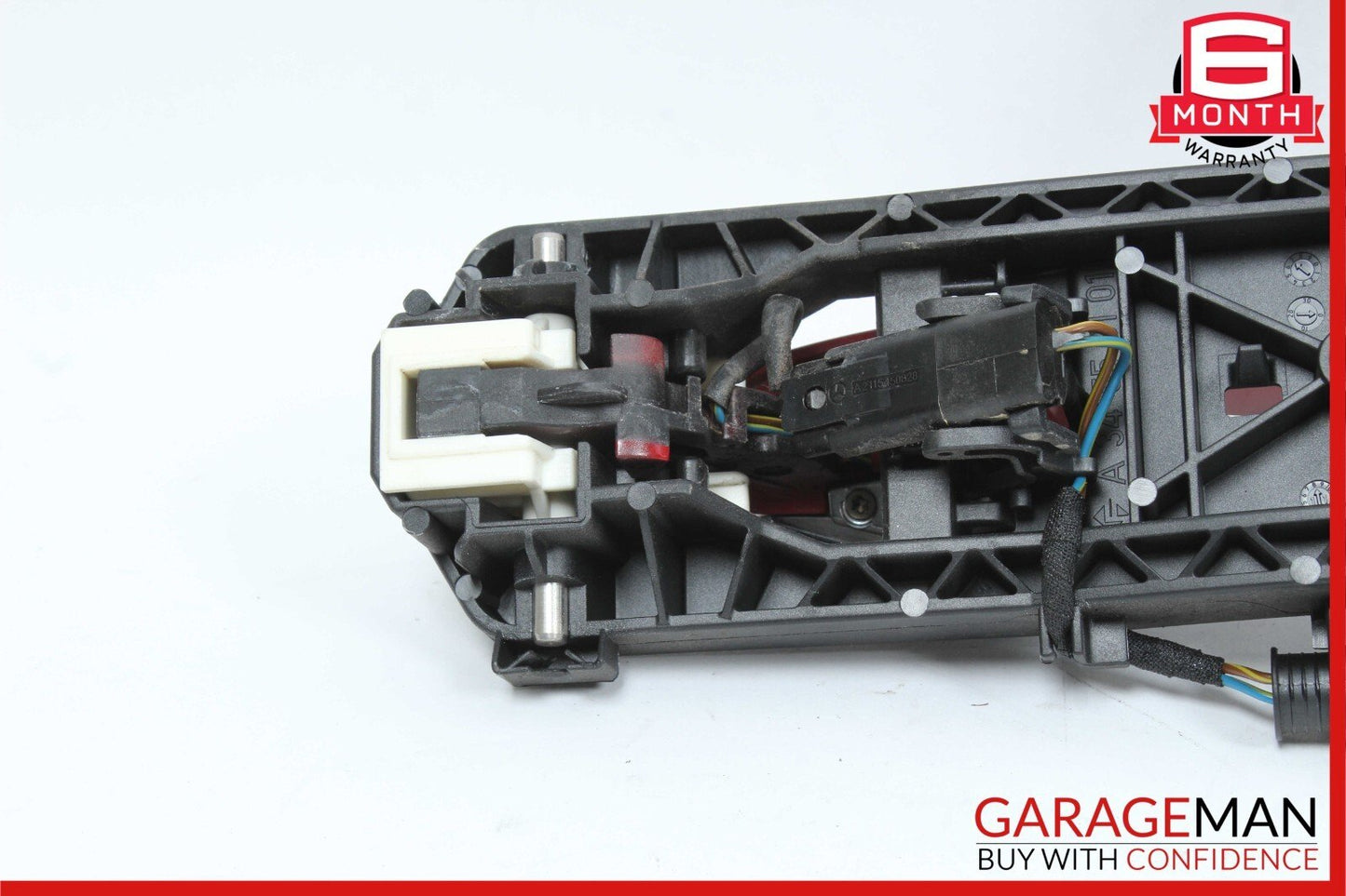 12-14 Mercedes W204 C250 C300 Rear Left Side Exterior Door Handle Red OEM