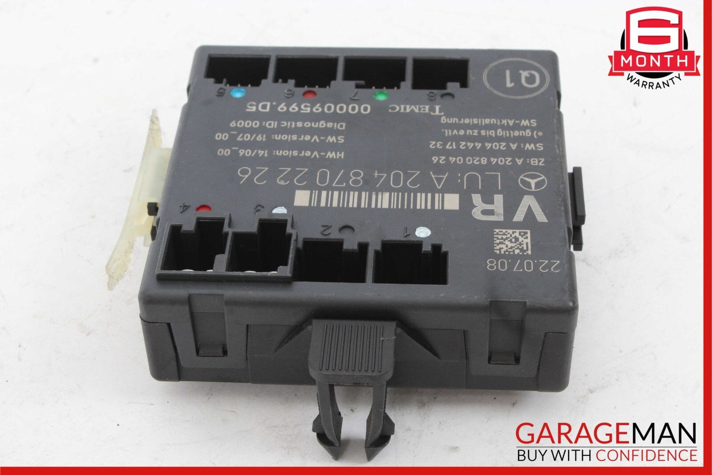 08-18 Mercedes W204 C300 C250 E400 Front Right Side Door Control Module OEM