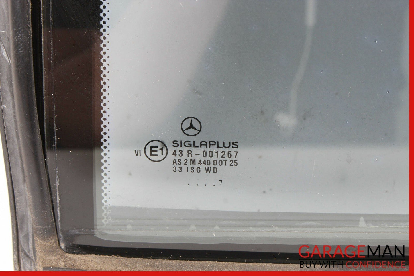 94-99 MERCEDES W140 S500 REAR LEFT DRIVER SIDE QUARTER WINDOW GLASS OEM