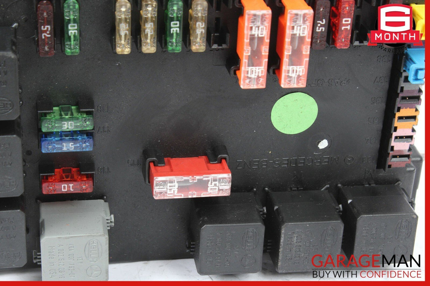 07-13 Mercedes W221 S63 S550 CL550 Rear Trunk SAM Fuse Box Module 2215403550 OEM