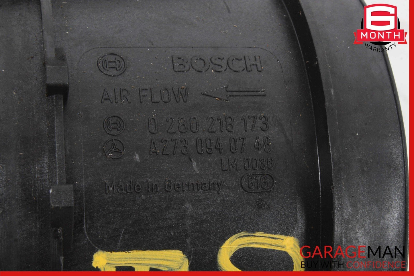 06-15 Mercedes W211 E350 S400 G550 Mass Air Flow Sensor 2730940748 OEM