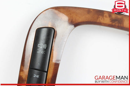 03-06 Mercedes W220 S500 4MATIC Center Console Shifter Distronic Bezel Trim Wood