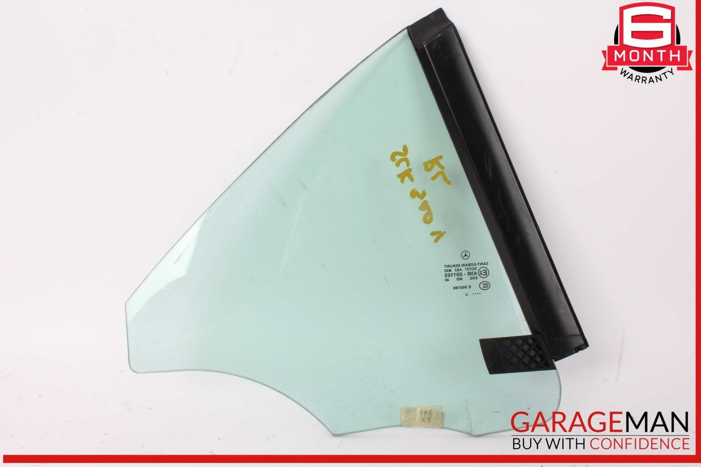 05-11 Mercedes R171 SLK300 Rear Left Side Door Quarter Window Glass OEM