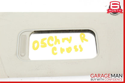 04-08 Chrysler Crossfire Front Right Passenger Side Sun Visor Shade OEM
