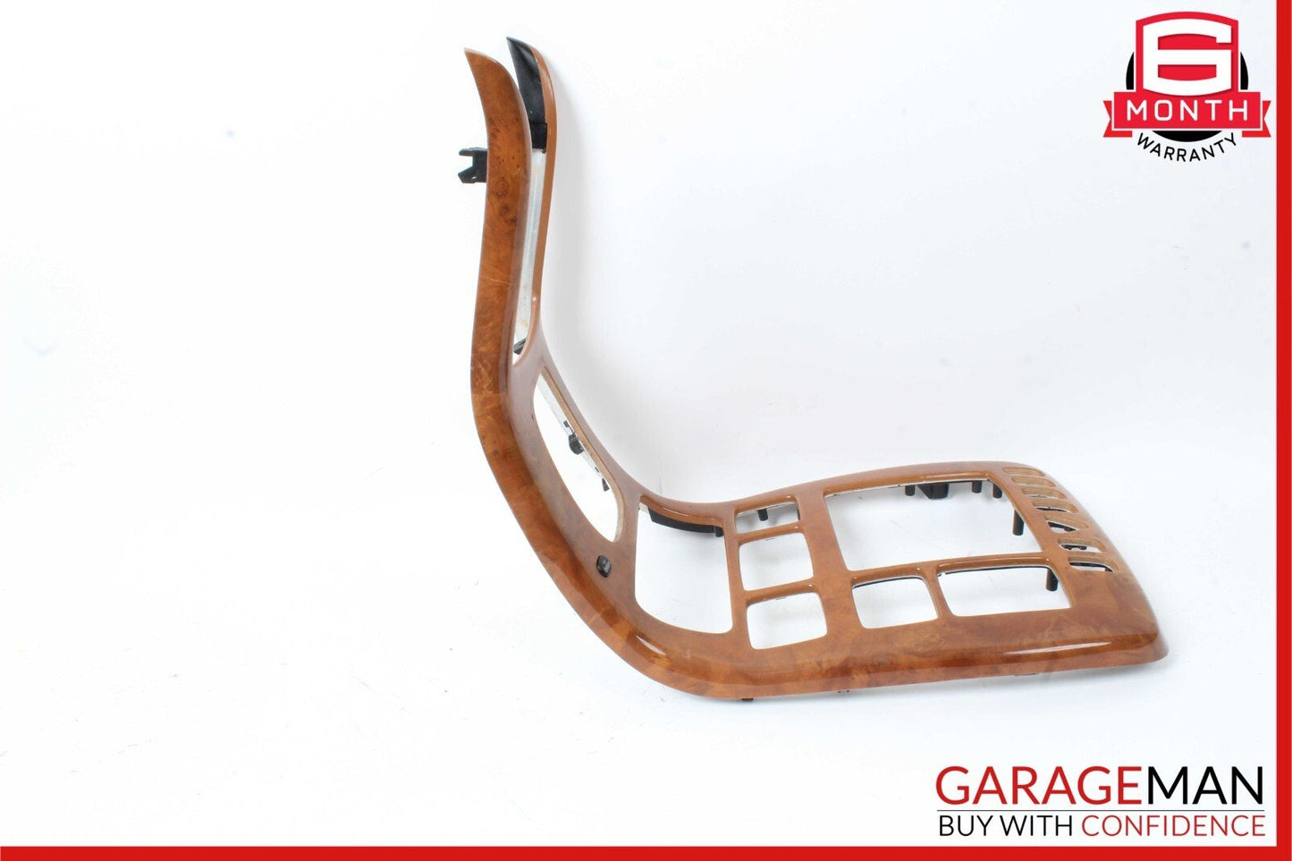 00-02 Mercedes W215 CL500 Center Console Radio Trim Cover Panel Bezel Wood