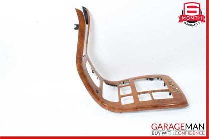 00-02 Mercedes W215 CL500 Center Console Radio Trim Cover Panel Bezel Wood