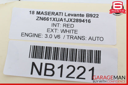 17-20 Maserati Levante M161 Air Suspension Control Module 670101215 OEM