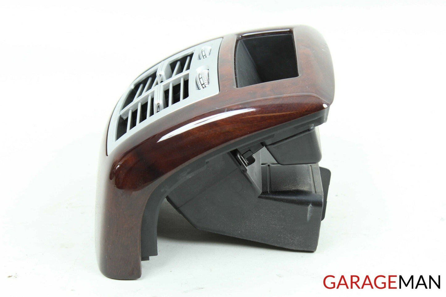 07-13 Mercedes W221 S450 S550 Rear Center Console A/C Air Vent Trim Panel Wood
