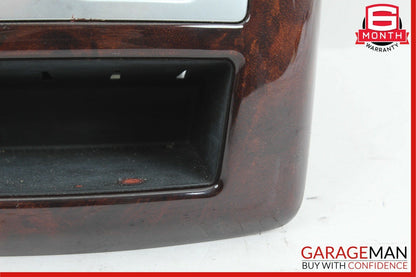 07-13 Mercedes W221 S400 Rear Center Console A/C AC Air Vent Trim Panel Wood OEM