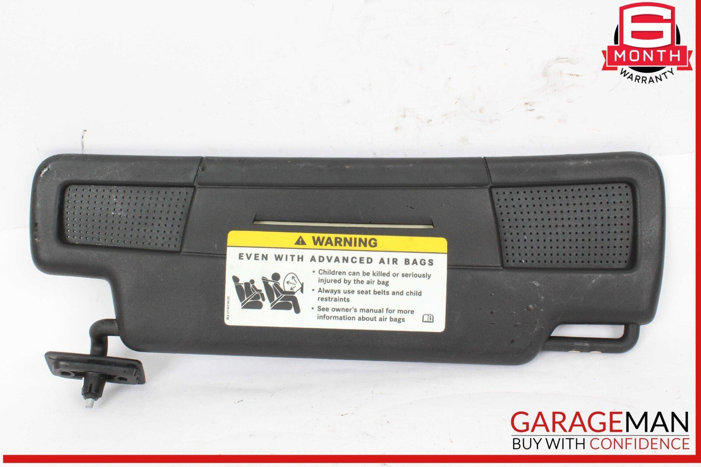 05-11 Mercedes R171 SLK350 Front Left Driver Sun Visor Sunvisor Shade Black OEM