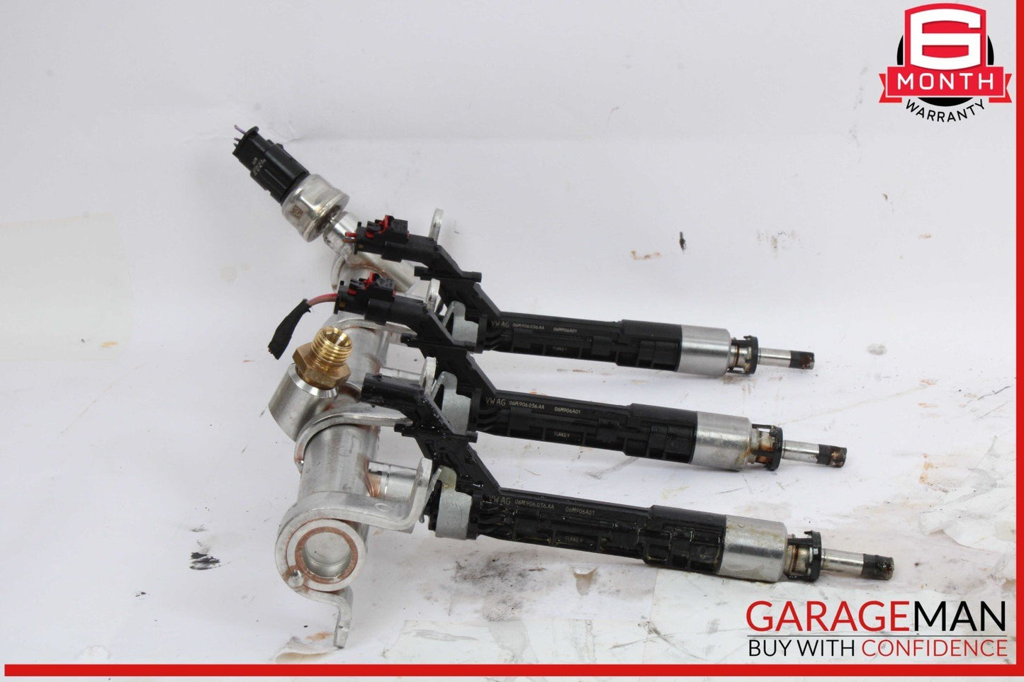 18-24 Audi S5 A5 A4 S4 SQ5 Right Passenger Side Fuel Rail w/ Injectors OEM