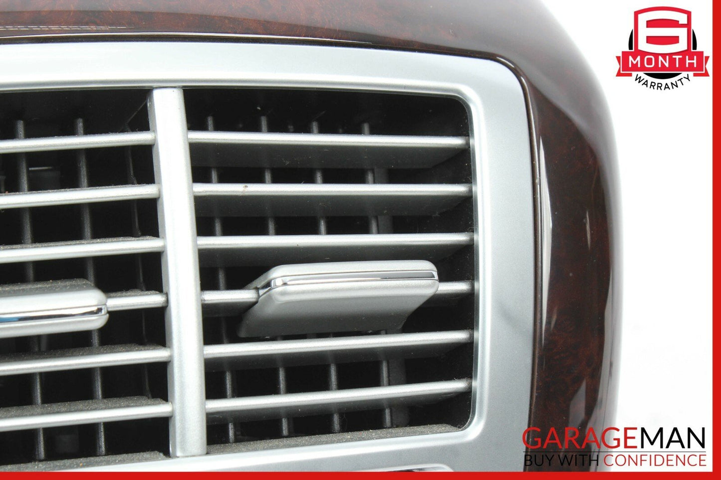 07-13 Mercedes W221 S550 Rear Center Console AC A/C Air Vent Trim Bezel Wood OEM