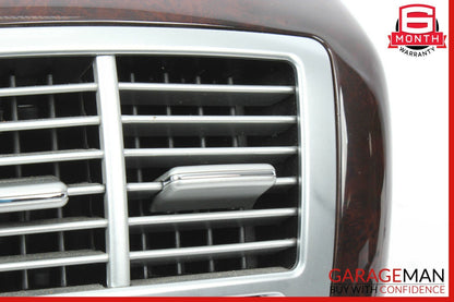 07-13 Mercedes W221 S550 Rear Center Console AC A/C Air Vent Trim Bezel Wood OEM
