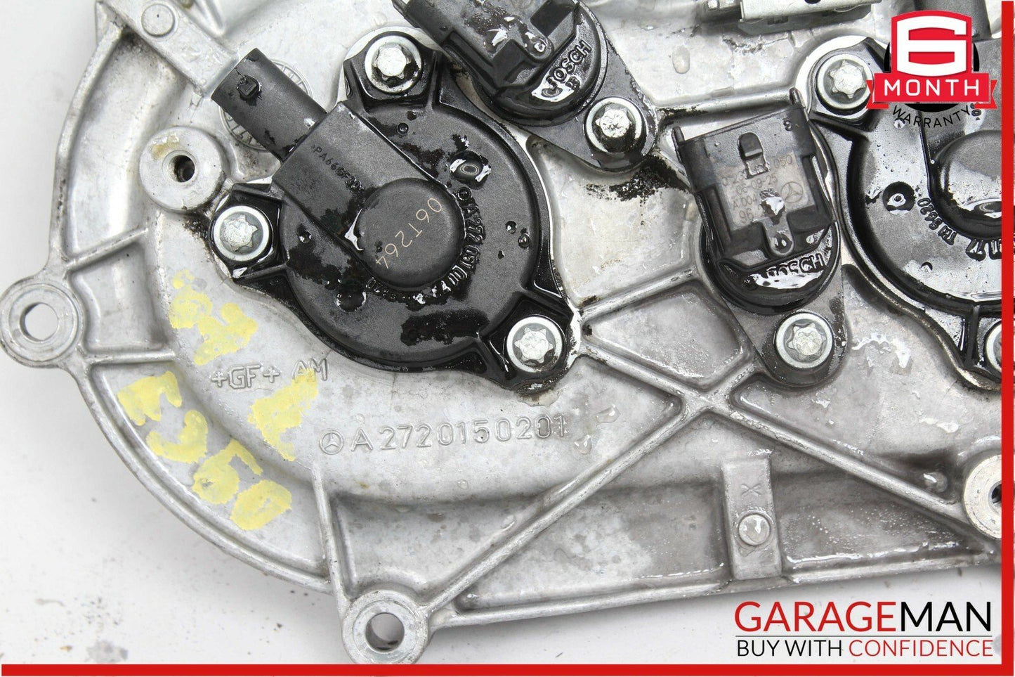 06-10 Mercedes W251 R350 S550 E350 Front Left Engine Timing Chain Cover Plate