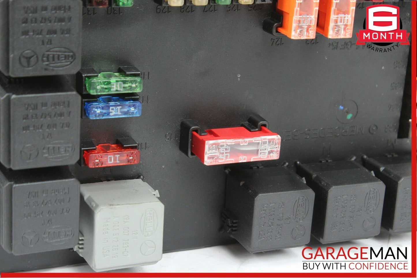 07-09 Mercedes S550 CL550 CL65 AMG Rear Trunk SAM Fuse Relay Box Module Assembly