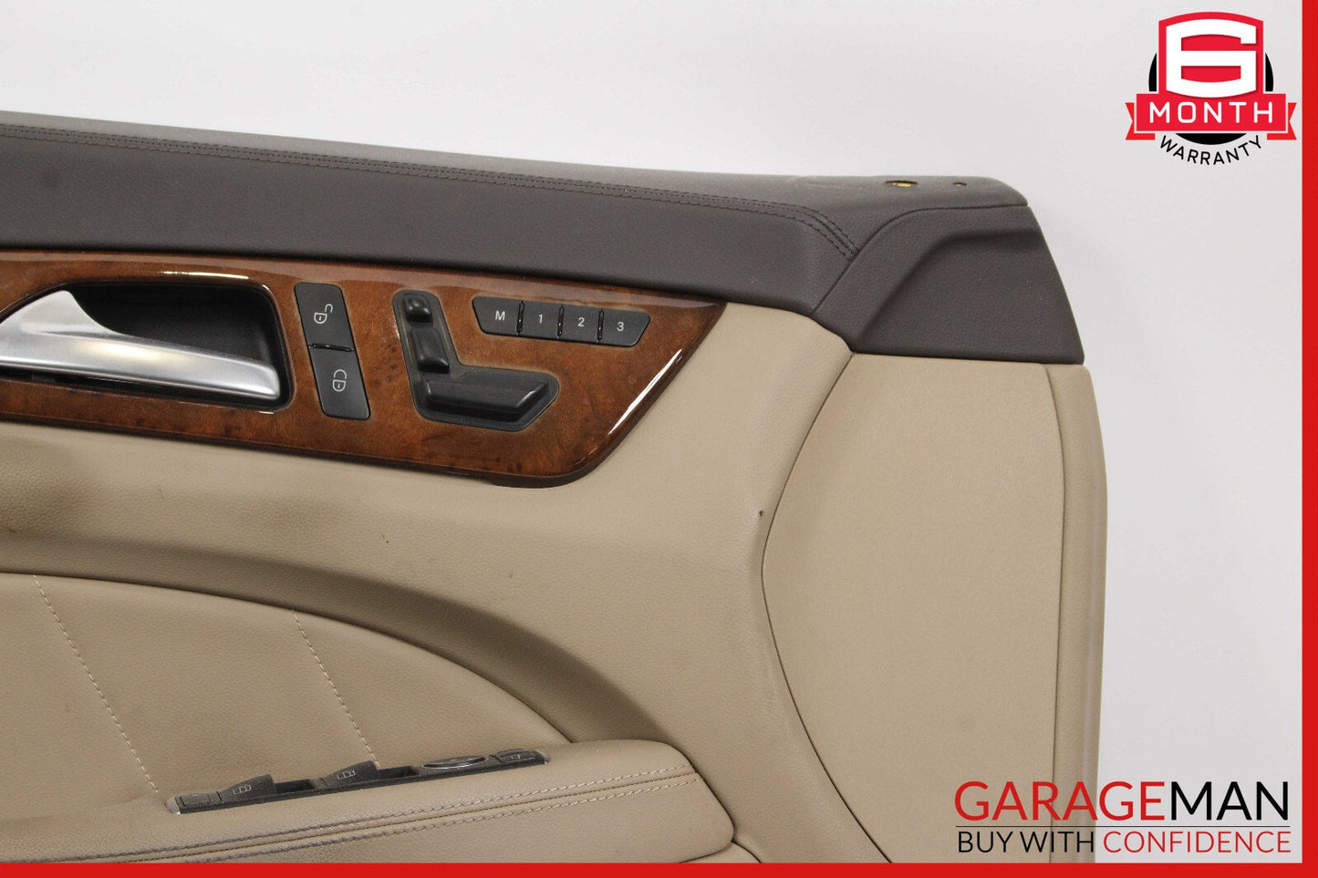 12-14 Mercedes W218 CLS550 Front Left Driver Side Interior Door Panel Beige OEM