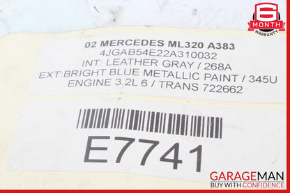 98-05 Mercedes W163 ML320 ML500 Front Right Passenger Seat Control Switch OEM