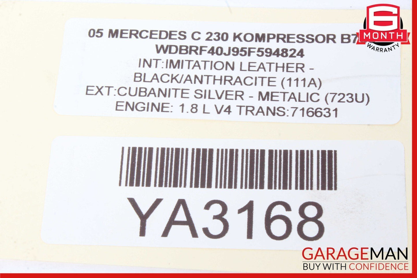 01-07 Mercedes W203 C230 C320 C240 Rear Right Side Door Computer Control Module