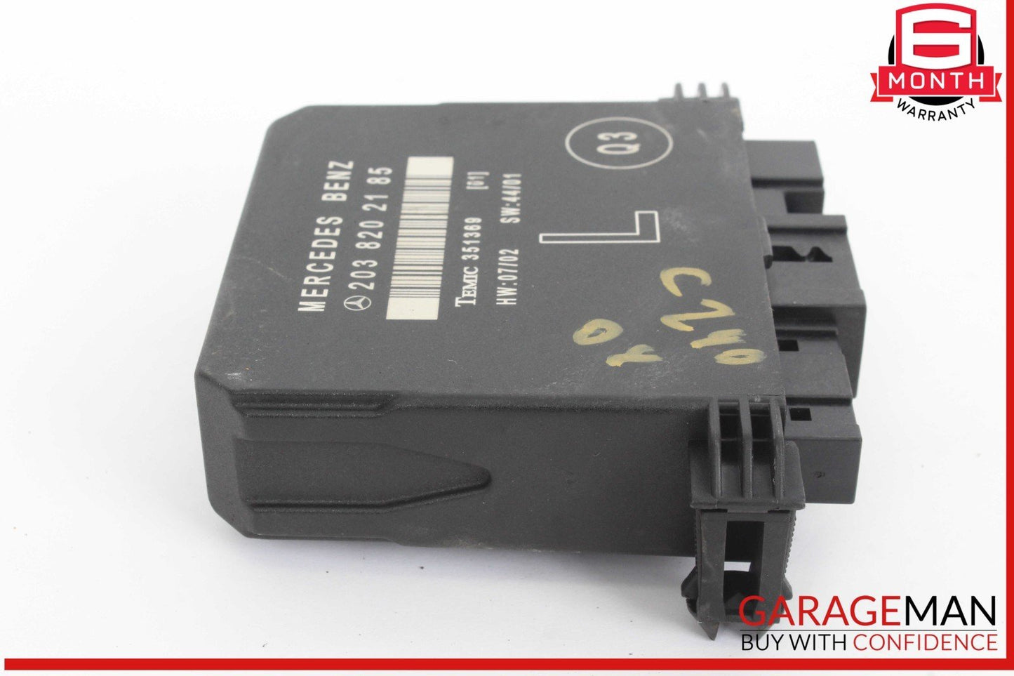 01-07 Mercedes W203 C240 C350 Rear Left Side Door Control Module 2038202185 OEM