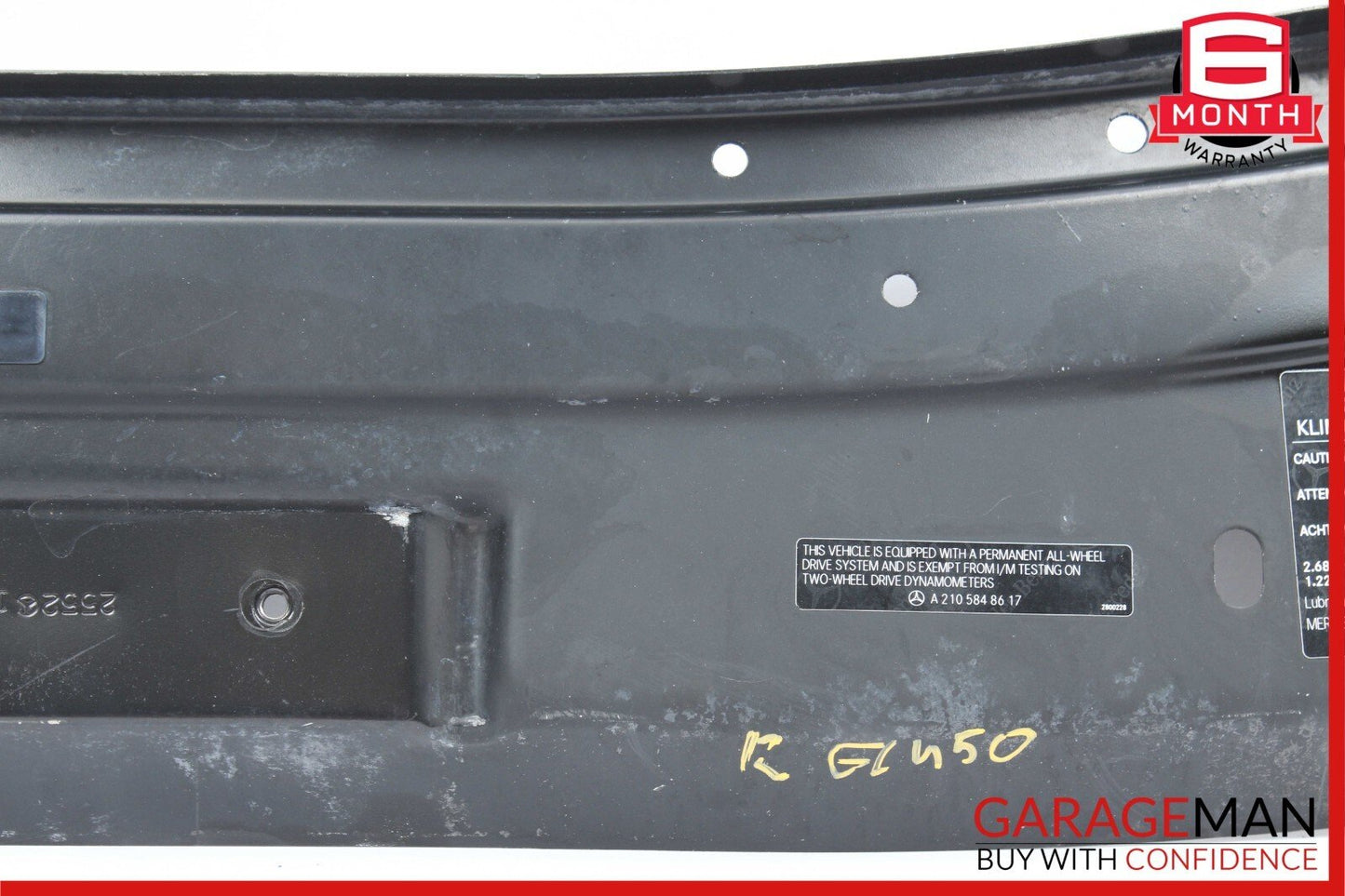 06-12 Mercedes GL450 ML350 Front Upper Radiator Core Tie Bar Support 1646200486