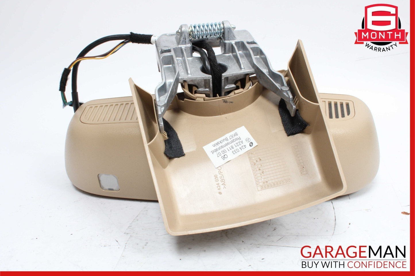 07-09 Mercedes W221 S550 S63 AMG Interior Front Top Upper Rear View Mirror Brown