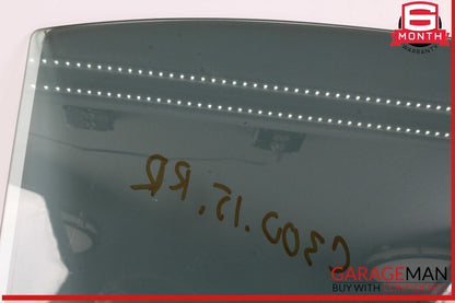 15-21 Mercedes W205 C300 C400 Rear Right Side Door Window Glass OEM