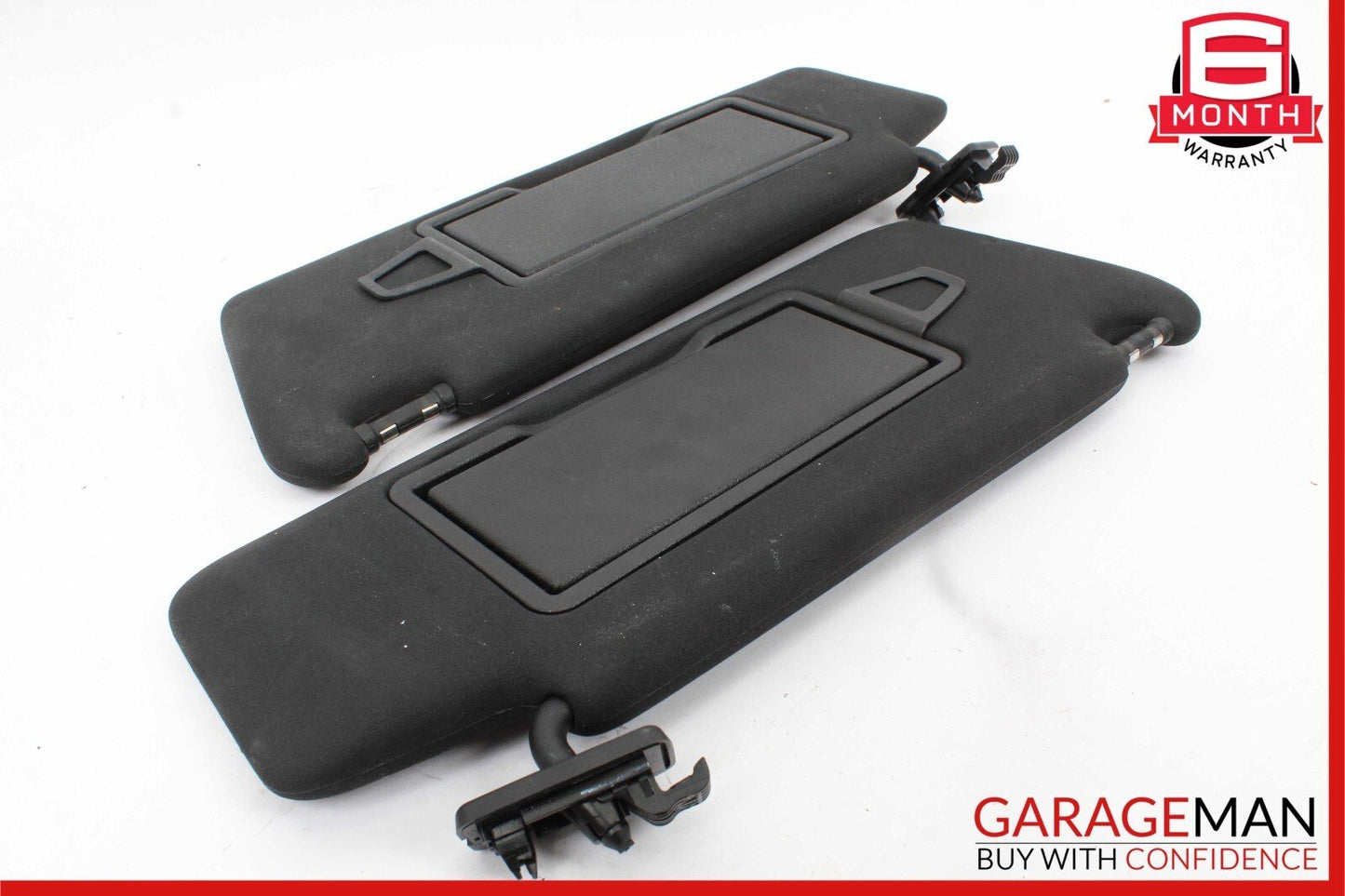 08-15 Mercedes W204 C250 C300 Right and Left Sunvisor Sun Visor Set Black OEM