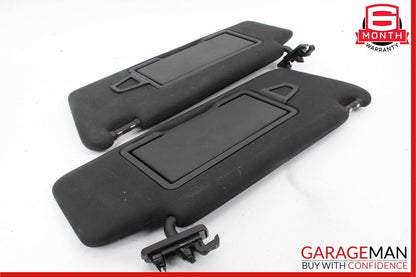 08-15 Mercedes W204 C250 C300 Right and Left Sunvisor Sun Visor Set Black OEM