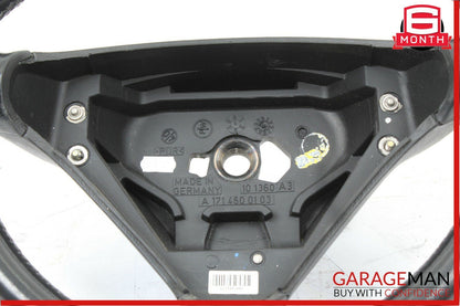 05-08 Mercedes W203 C230 SLK280 Sport 3 Spoke Steering Wheel Black OEM
