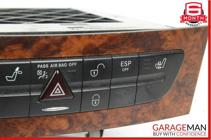 06-11 Mercedes W219 CLS500 Hazard Control Door Lock Switch Panel OEM