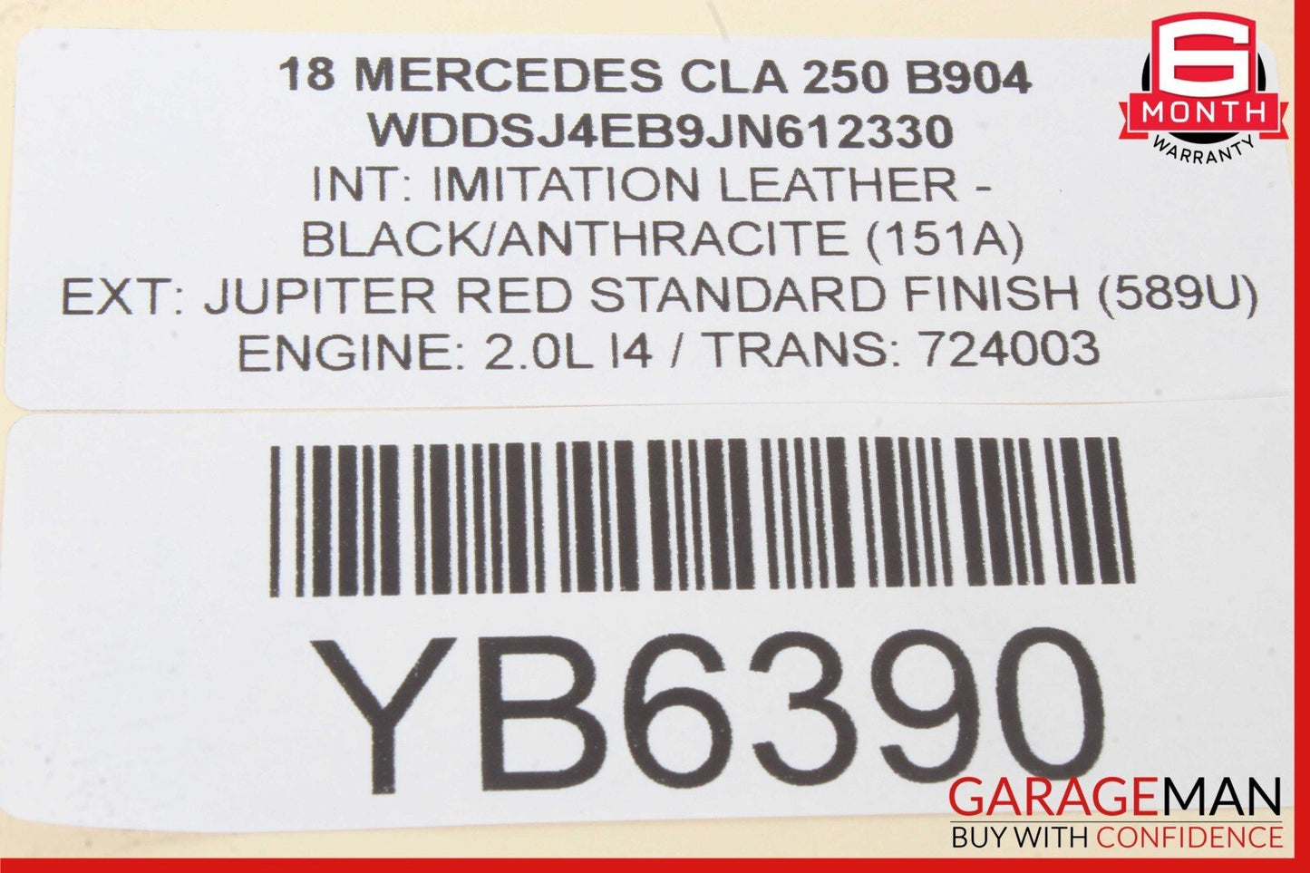 12-20 Mercedes W117 CLA250 Top Shark Fin Antenna Roof GPS 2229056307 OEM