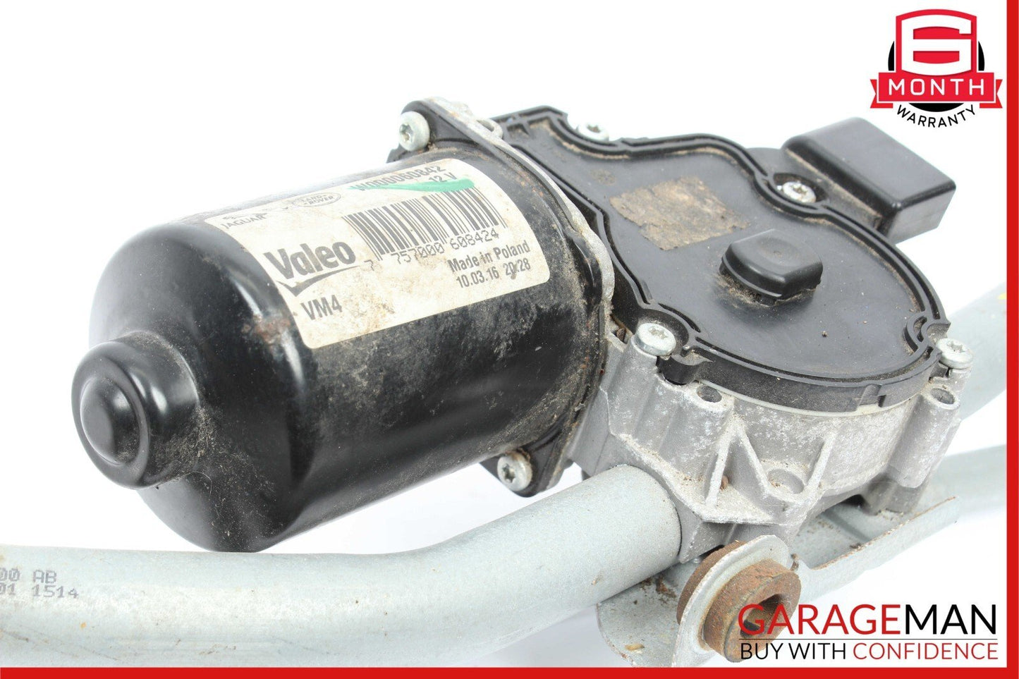 17-19 Jaguar XE Front Windshield Wiper Motor Linkage w/ Motor OEM