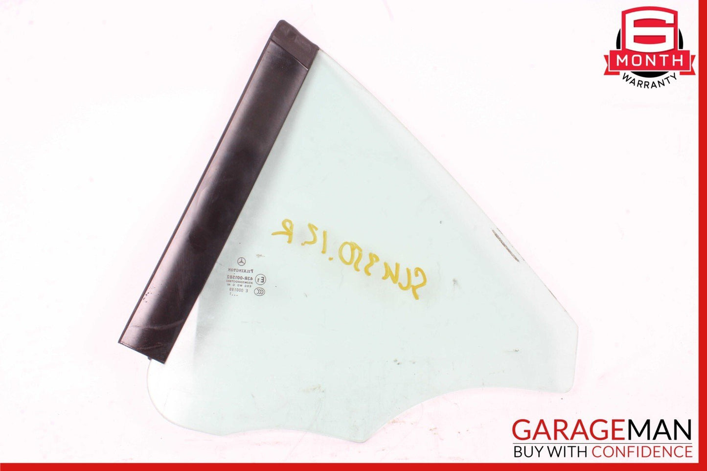 12-20 Mercedes R172 SLK350 Rear Right Side Door Quarter Window Glass OEM