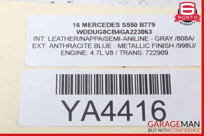 14-17 Mercedes W222 S550 S600 S63 AMG Front Right Side Seat Control Module OEM