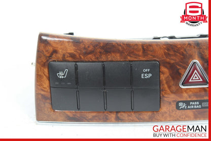 05-09 Mercedes W209 CLK350 CLK63 Heated Seat ESP Hazard Light Switch Controls