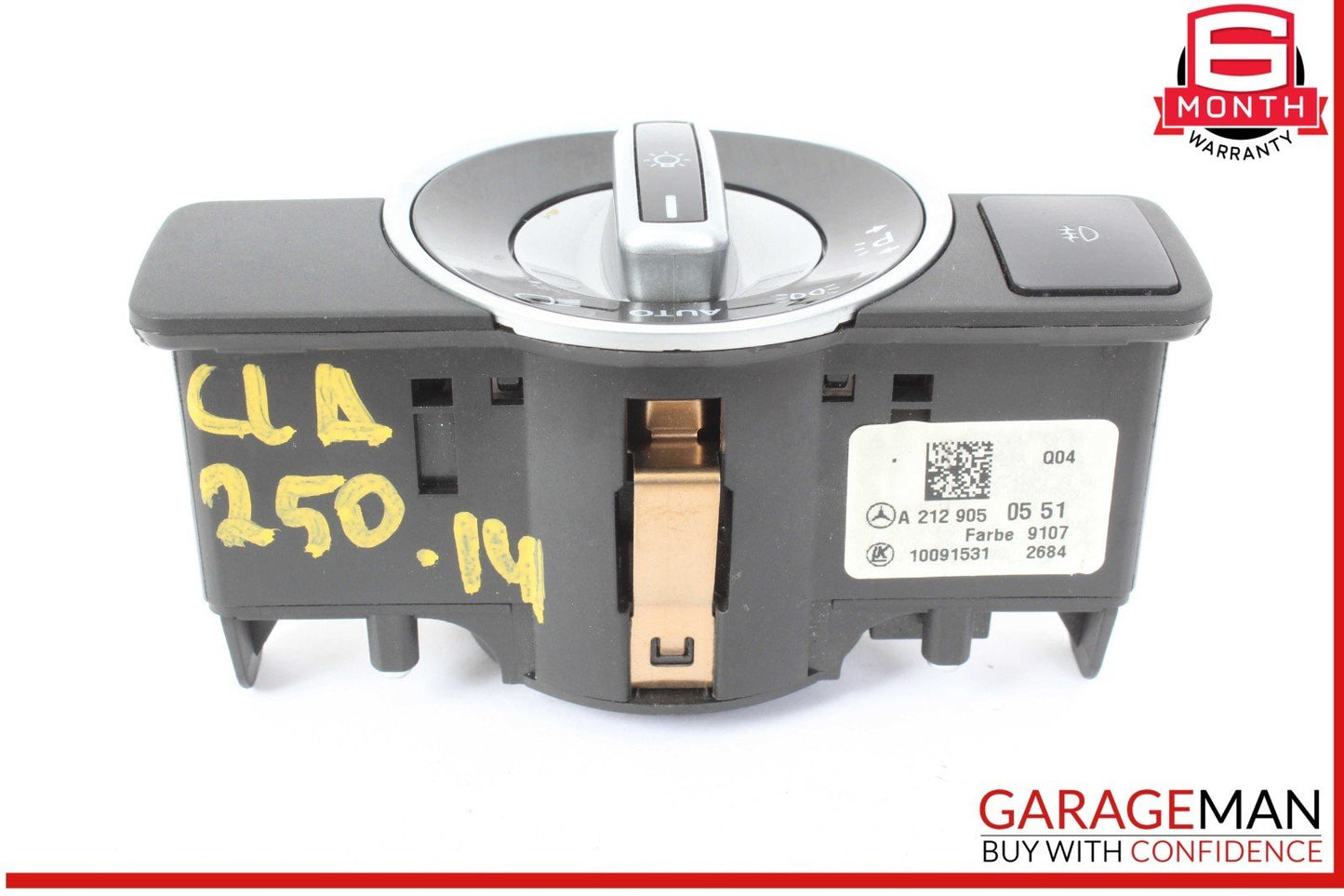 08-20 Mercedes W117 CLA250 GLK350 Headlight Fog Light Switch Control Module OEM