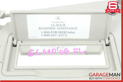 06-12 Mercedes X164 GL450 ML350 Front Left Side Sun Visor Sunvisor Shade Cover