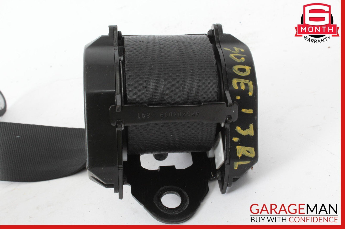 12-19 Fiat 500 Rear Left Driver Seat Belt Retractor Black OEM