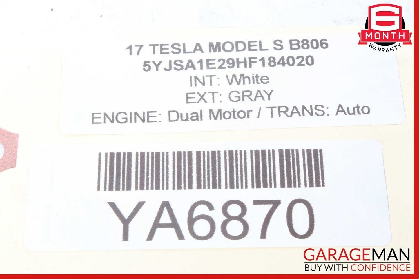 12-20 Tesla Model S Emergency Parking Brake Control Module OEM