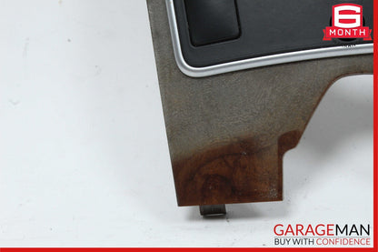 10-13 Mercedes W212 E350 4MATIC E550 Center Console Switch Trim Bezel Wood OEM