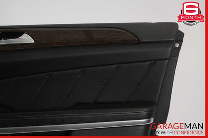 13-16 Mercedes X166 GL450 GL350 Front Right Side Interior Door Panel Assy Black