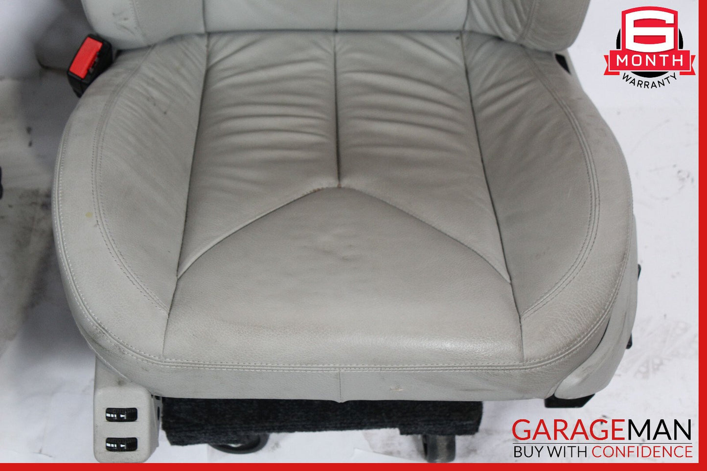 05-11 Mercedes R171 SLK300 Front Complete Seats Cushion Cover Assembly Set Gray