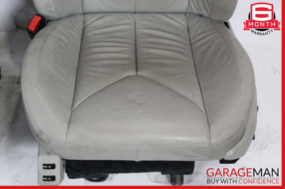 05-11 Mercedes R171 SLK300 Front Complete Seats Cushion Cover Assembly Set Gray