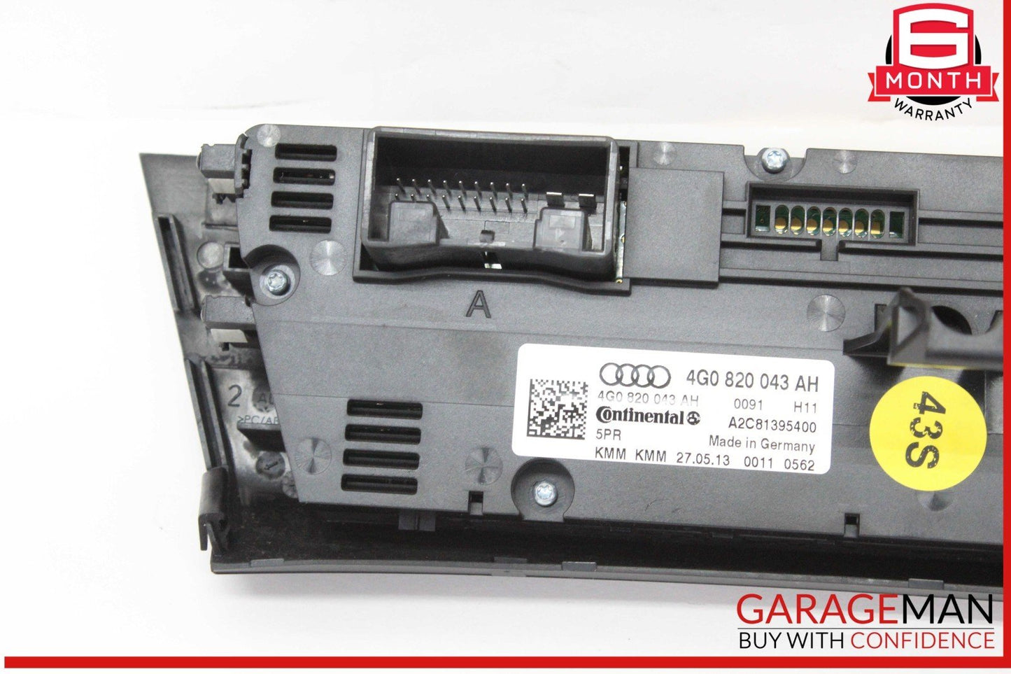 12-18 Audi A6 A7 Front AC Air Conditioning Temperature Climate Control Panel OEM