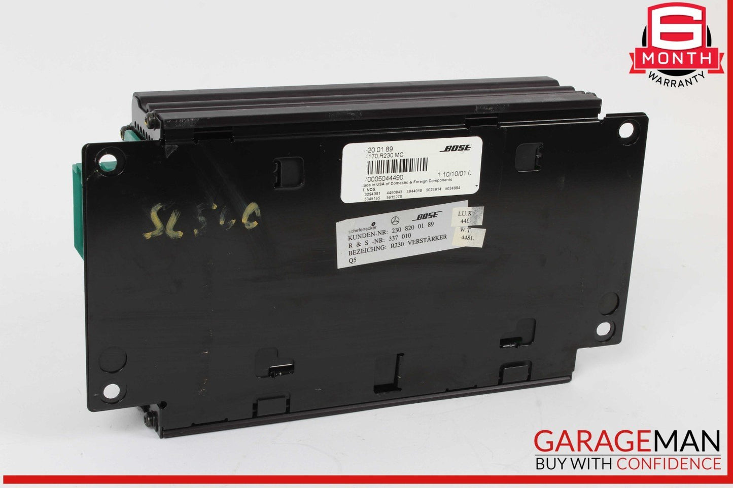 03-04 Mercedes R230 SL500 SL600 SL55 AMG Amplifier Amp Bose Audio Sound OEM