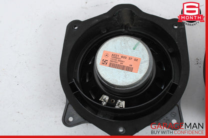 07-09 Mercedes W221 S550 Rear Left & Right Door Audio Sound Speaker Set OEM