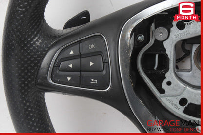 14-20 Mercedes W117 CLA250 GLA250 Steering Wheel w/ Paddle Shifters Assy OEM