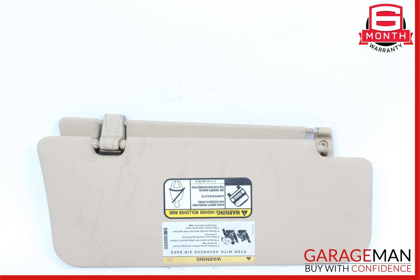06-12 Mercedes X164 GL450 ML450 Front Left Side Sun Visor Sunvisor Shade Gray