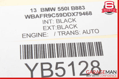 11-16 BMW 528i 535i 550i SEAT CONTROL MODULE COMPUTER 921646801 OEM